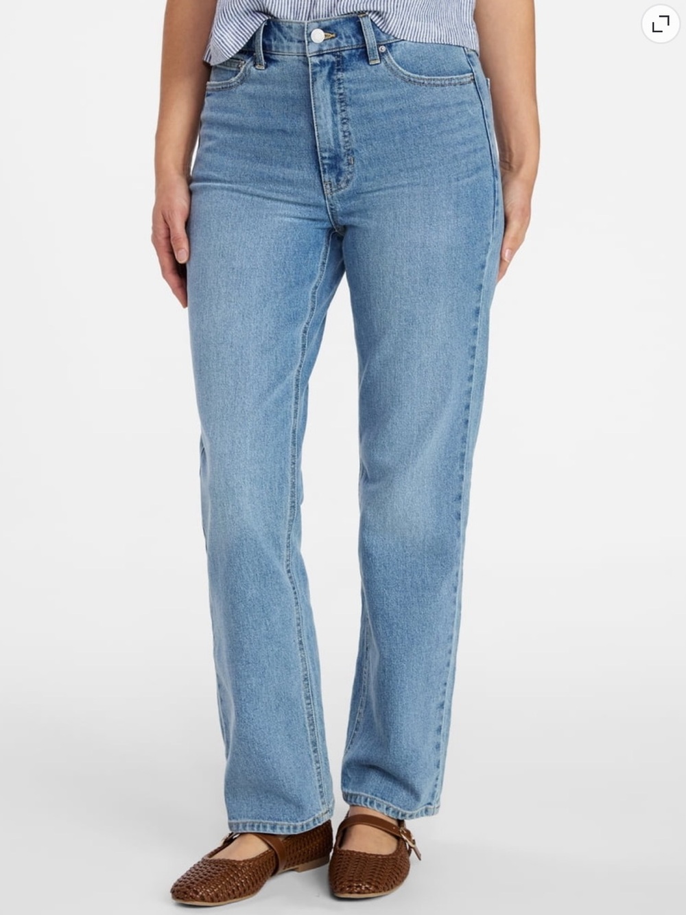 Women's High Rise Straight Leg Jeans Size 14